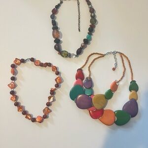 Colorful Beaded Necklace Set